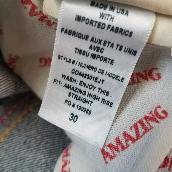 Alice + Olivia Rainbow Stitch High Waist Jeans - Picture 10 of 11